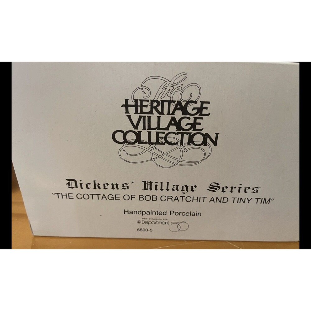Dept 56 Dickens Village The Cottage of Bob Cratchit and Tiny Tim Lighted #65005